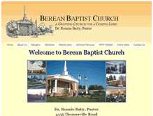 Tablet Screenshot of bereanbaptistwsnc.org